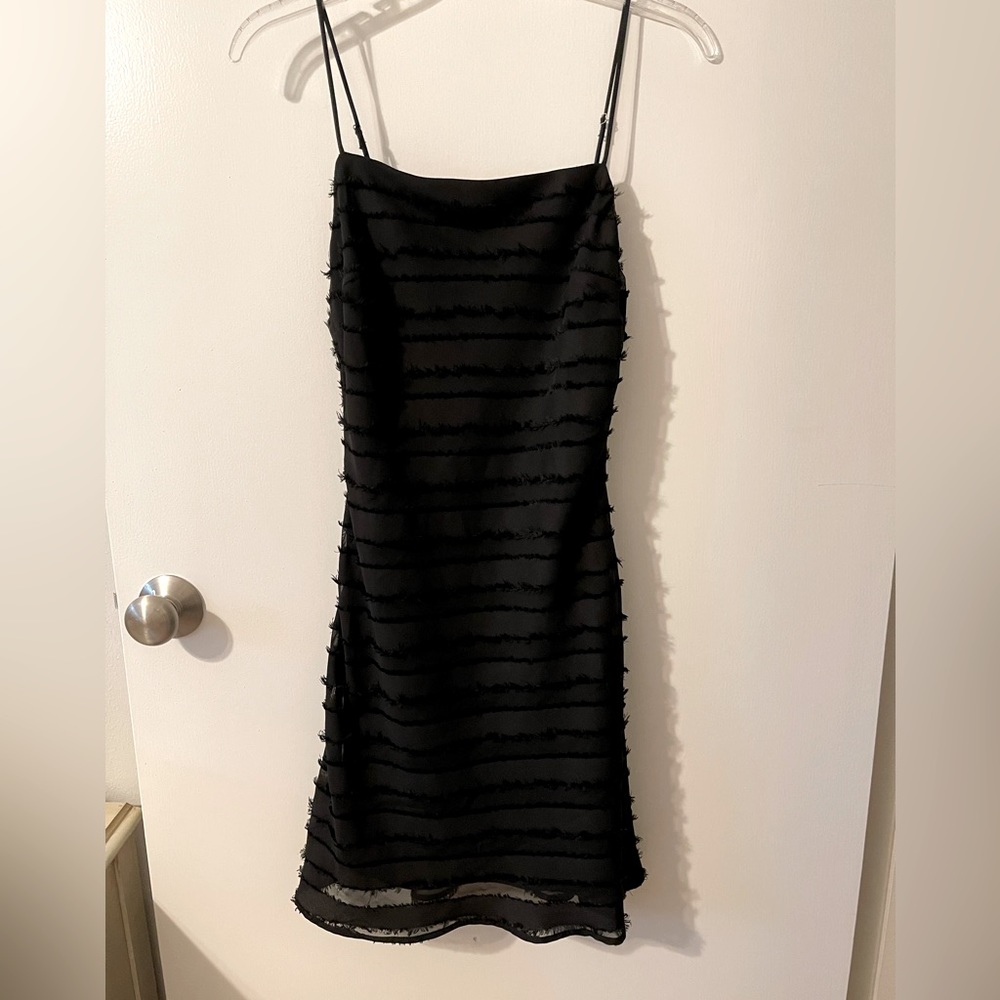 Little black dress, Sz M, with short little Fringe detail.